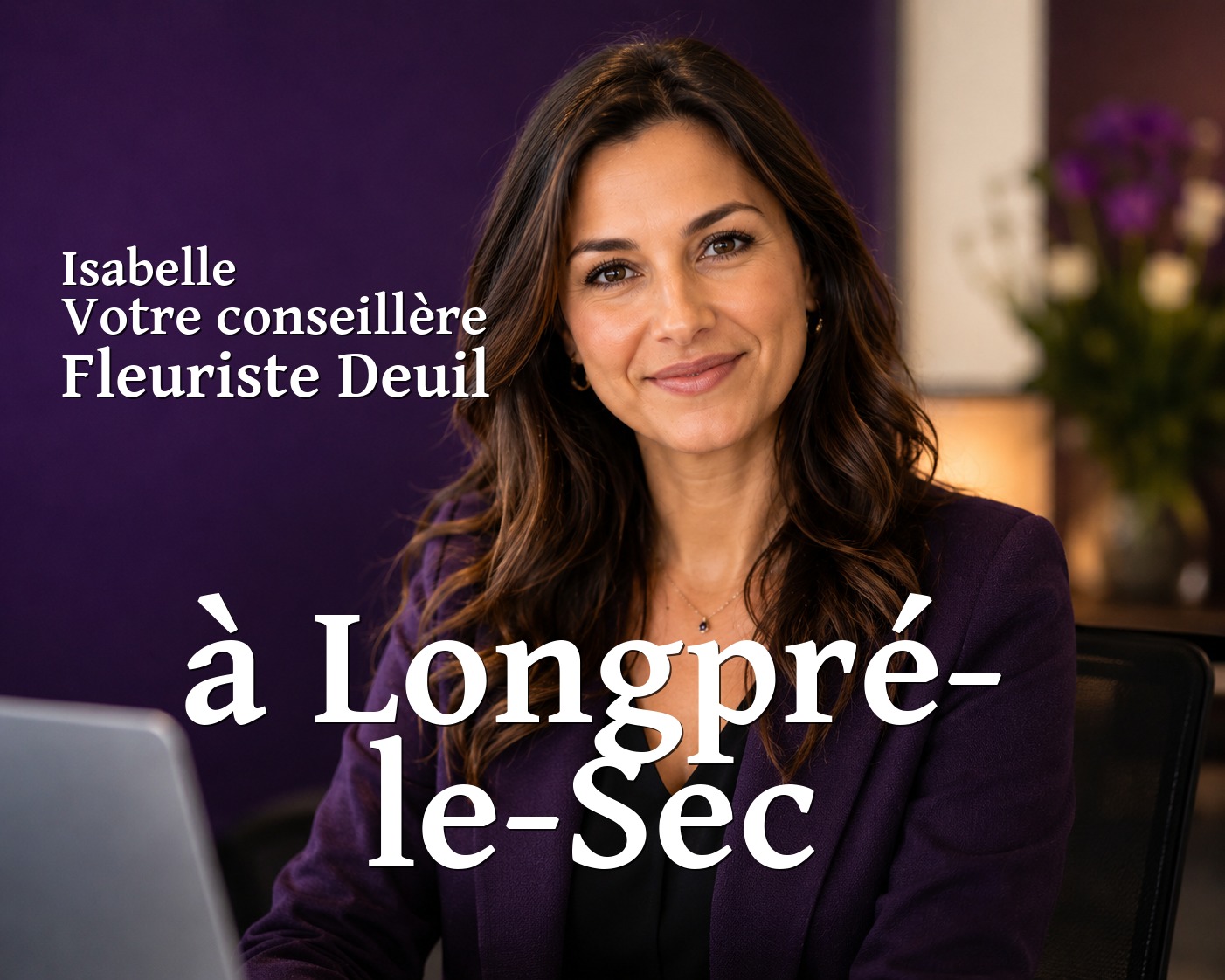 Isabelle, votre conseillère Fleuriste Deuil à Longpré-le-Sec