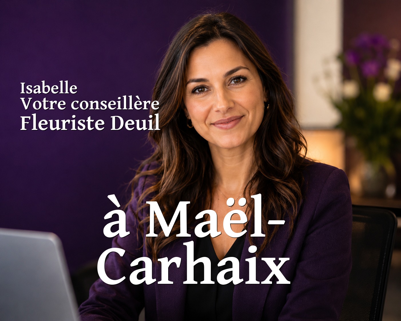 Isabelle, votre conseillère Fleuriste Deuil à Maël-Carhaix