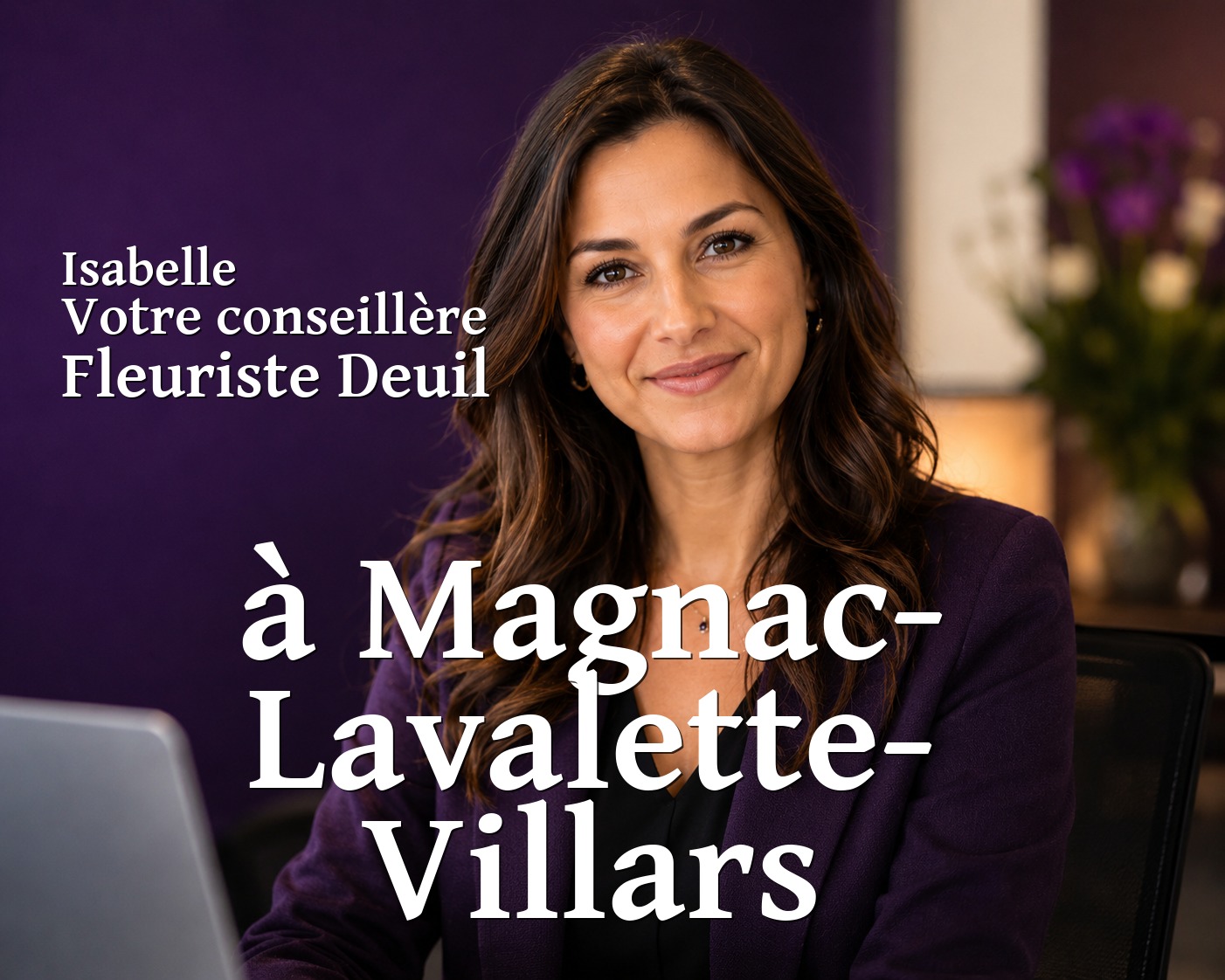Isabelle, votre conseillère Fleuriste Deuil à Magnac-Lavalette-Villars