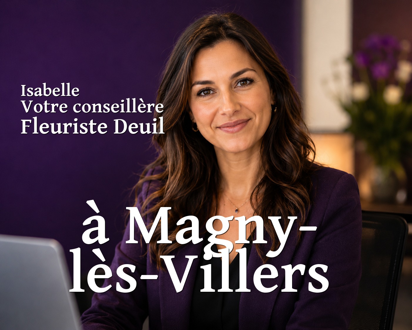 Isabelle, votre conseillère Fleuriste Deuil à Magny-lès-Villers