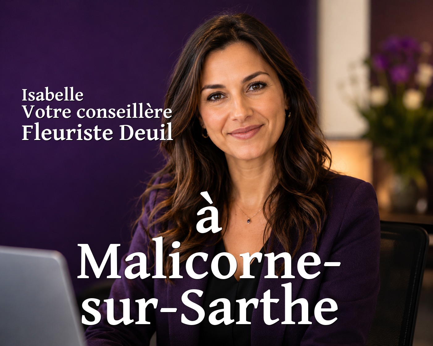 Isabelle, votre conseillère Fleuriste Deuil à Malicorne-sur-Sarthe