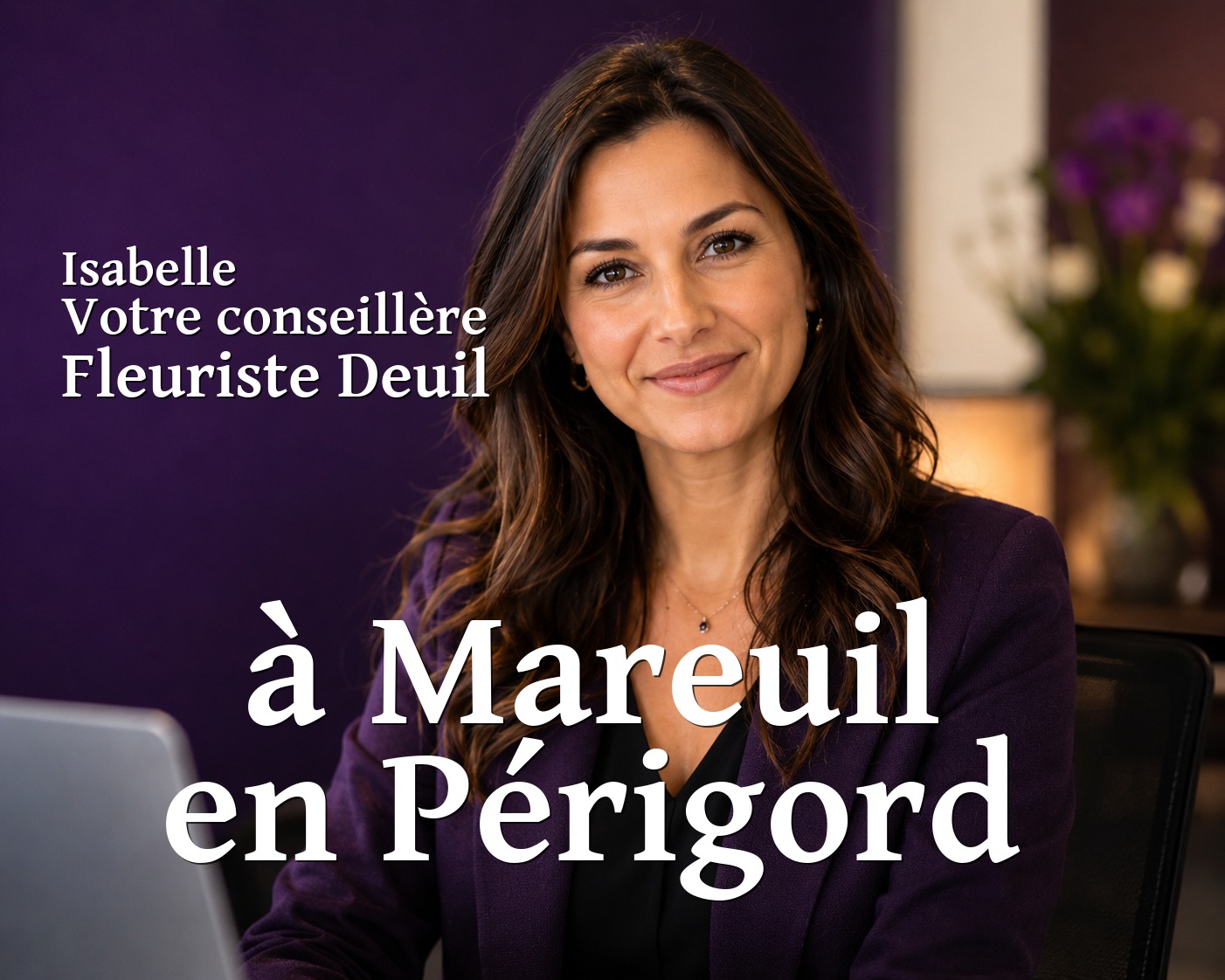 Isabelle, votre conseillère Fleuriste Deuil à Mareuil en Périgord