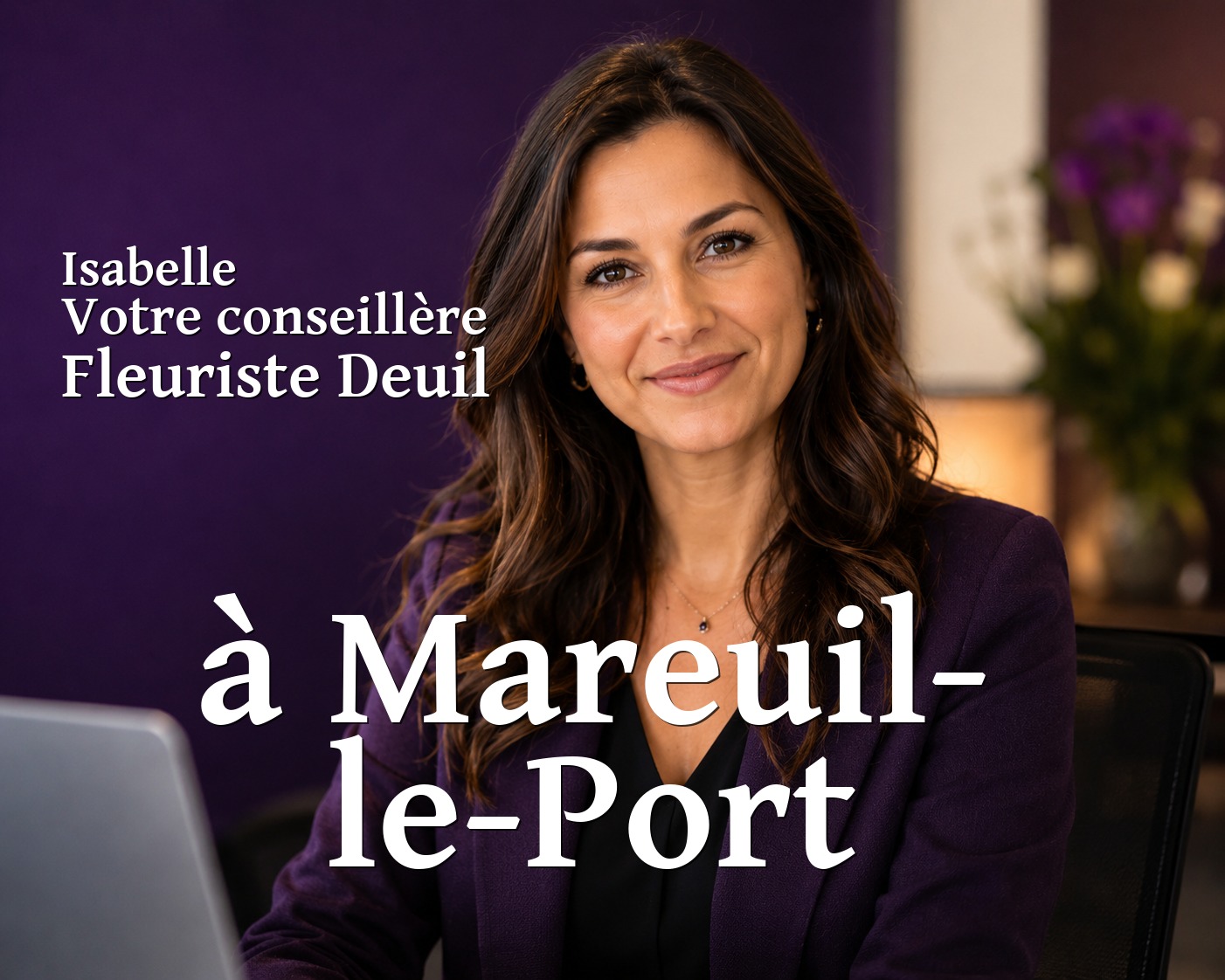 Isabelle, votre conseillère Fleuriste Deuil à Mareuil-le-Port