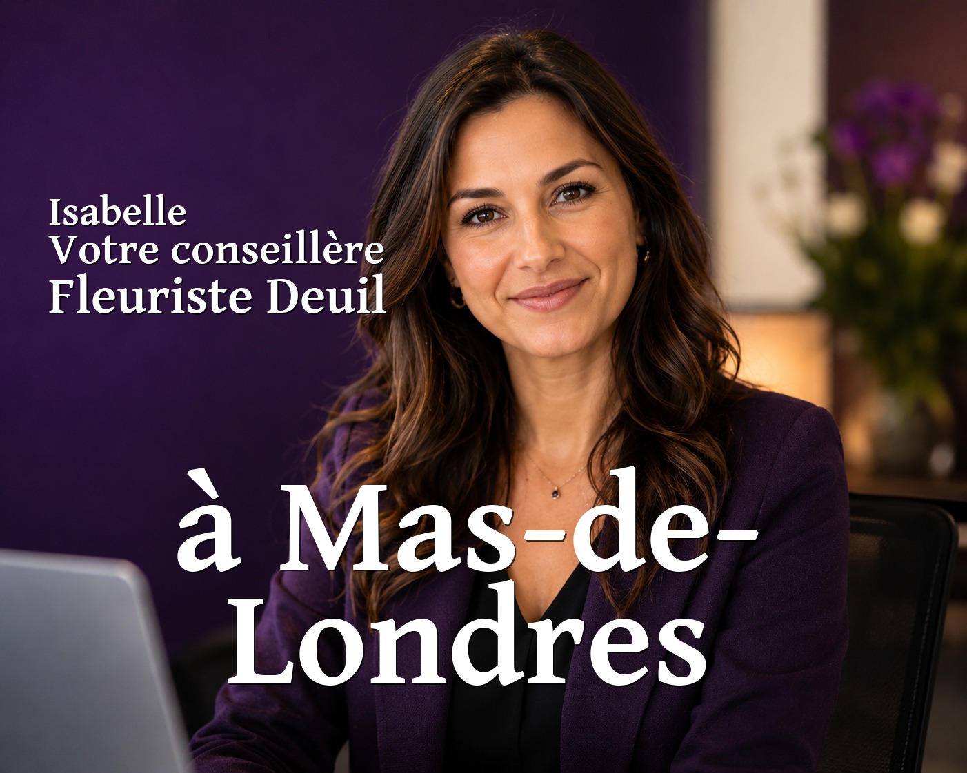 Isabelle, votre conseillère Fleuriste Deuil à Mas-de-Londres