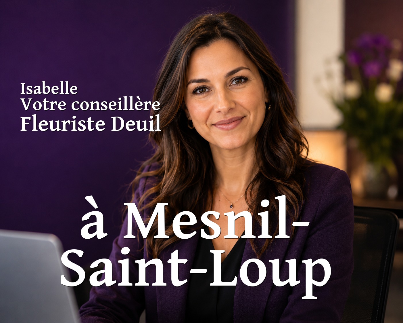 Isabelle, votre conseillère Fleuriste Deuil à Mesnil-Saint-Loup