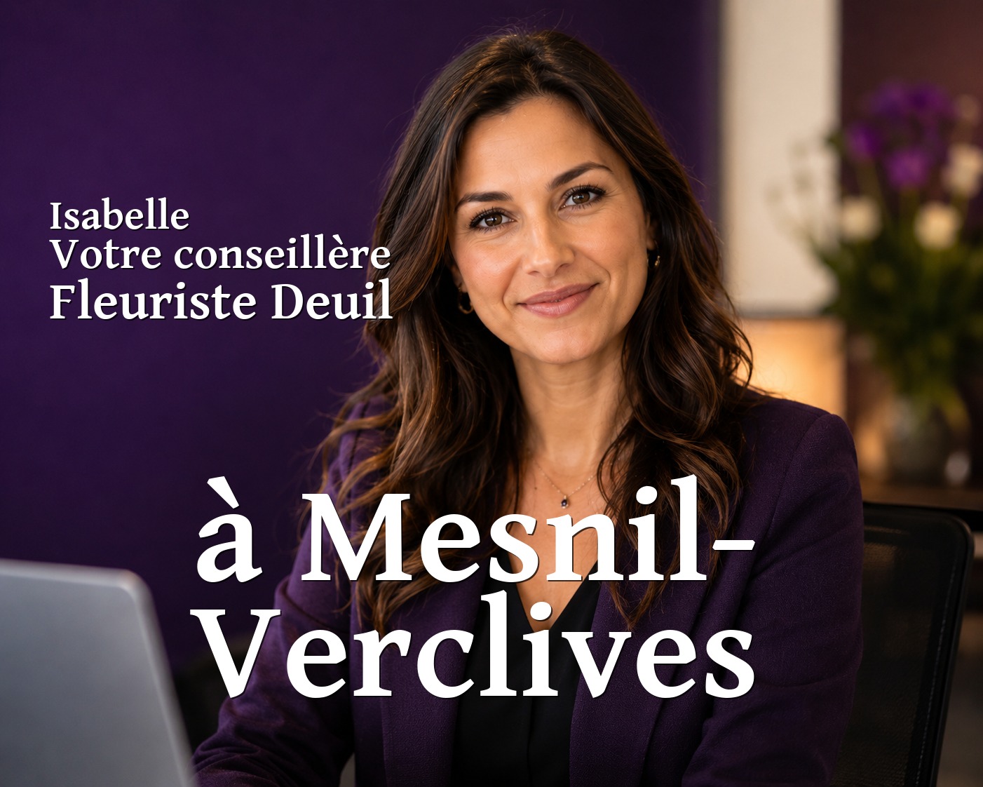 Isabelle, votre conseillère Fleuriste Deuil à Mesnil-Verclives