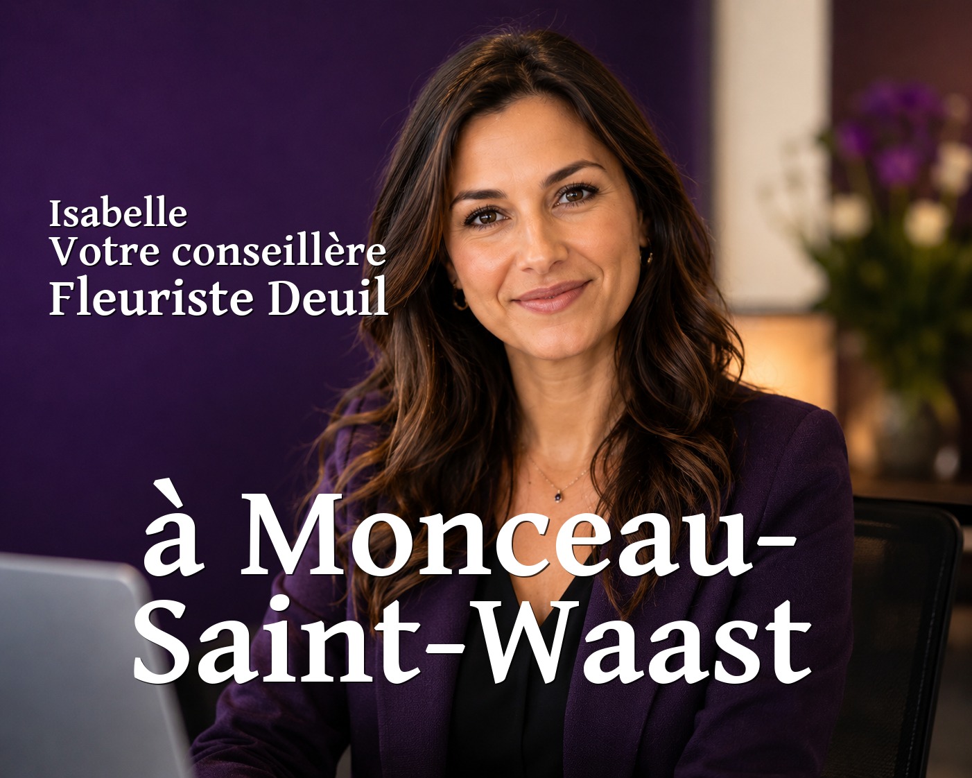 Isabelle, votre conseillère Fleuriste Deuil à Monceau-Saint-Waast