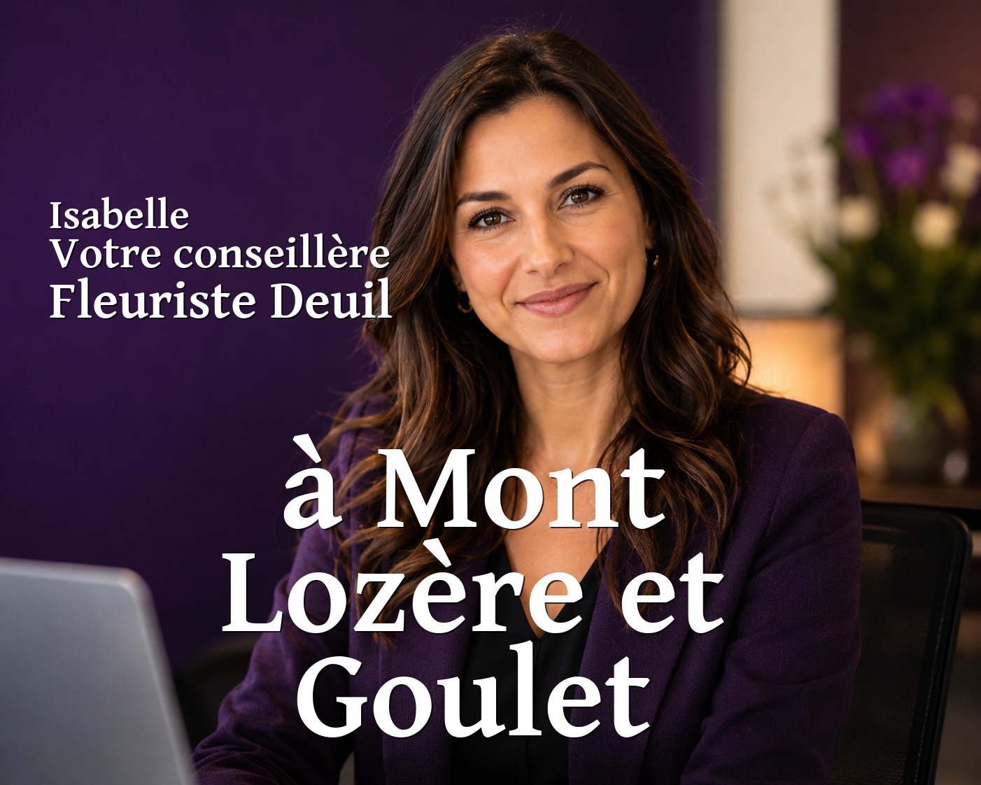 Isabelle, votre conseillère Fleuriste Deuil à Mont Lozère et Goulet
