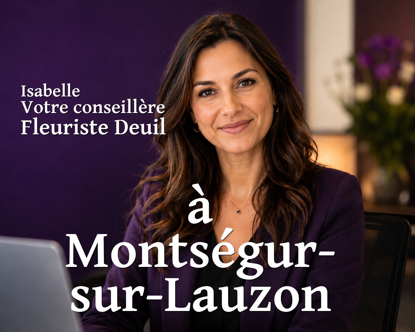 Isabelle, votre conseillère Fleuriste Deuil à Montségur-sur-Lauzon
