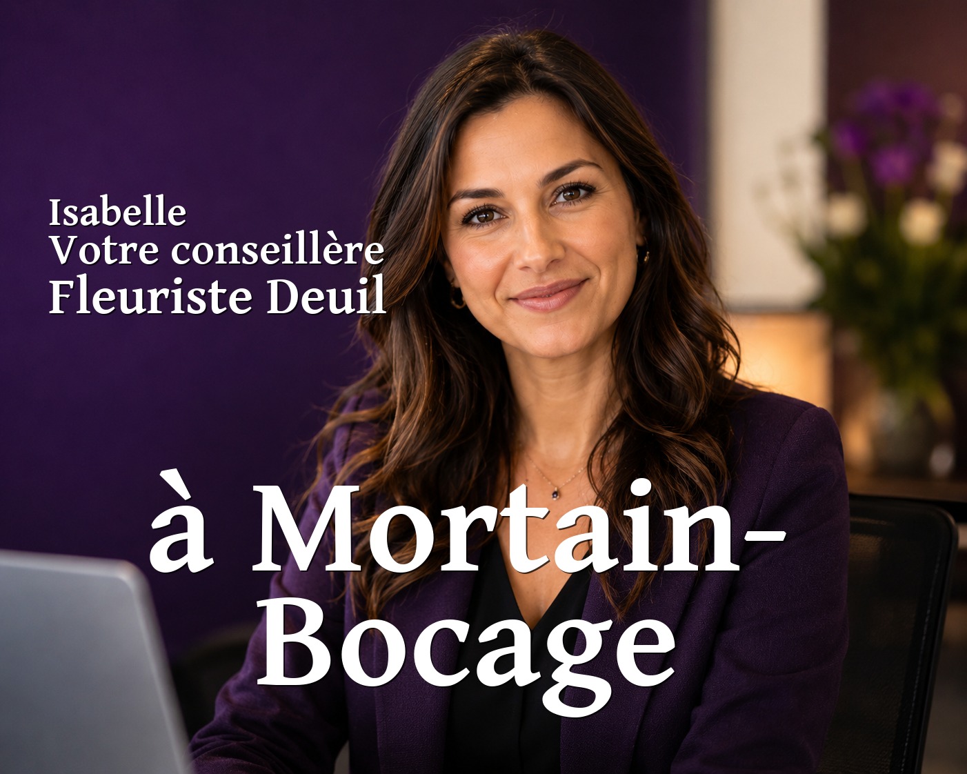 Isabelle, votre conseillère Fleuriste Deuil à Mortain-Bocage