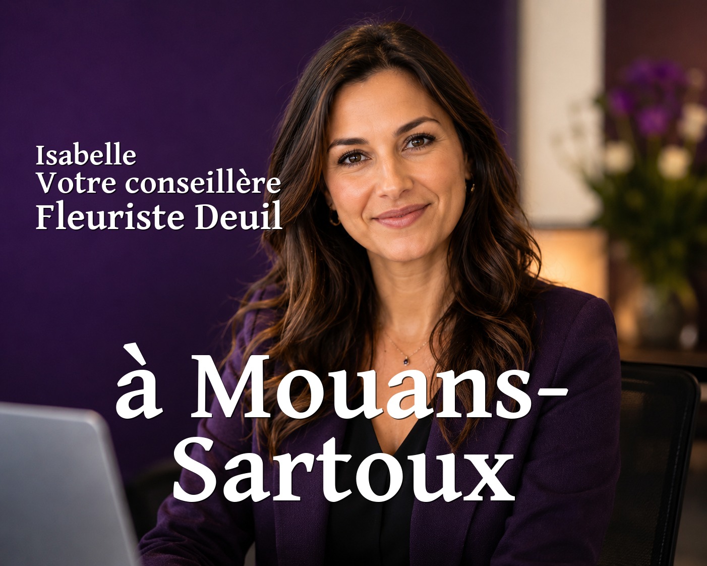 Isabelle, votre conseillère Fleuriste Deuil à Mouans-Sartoux