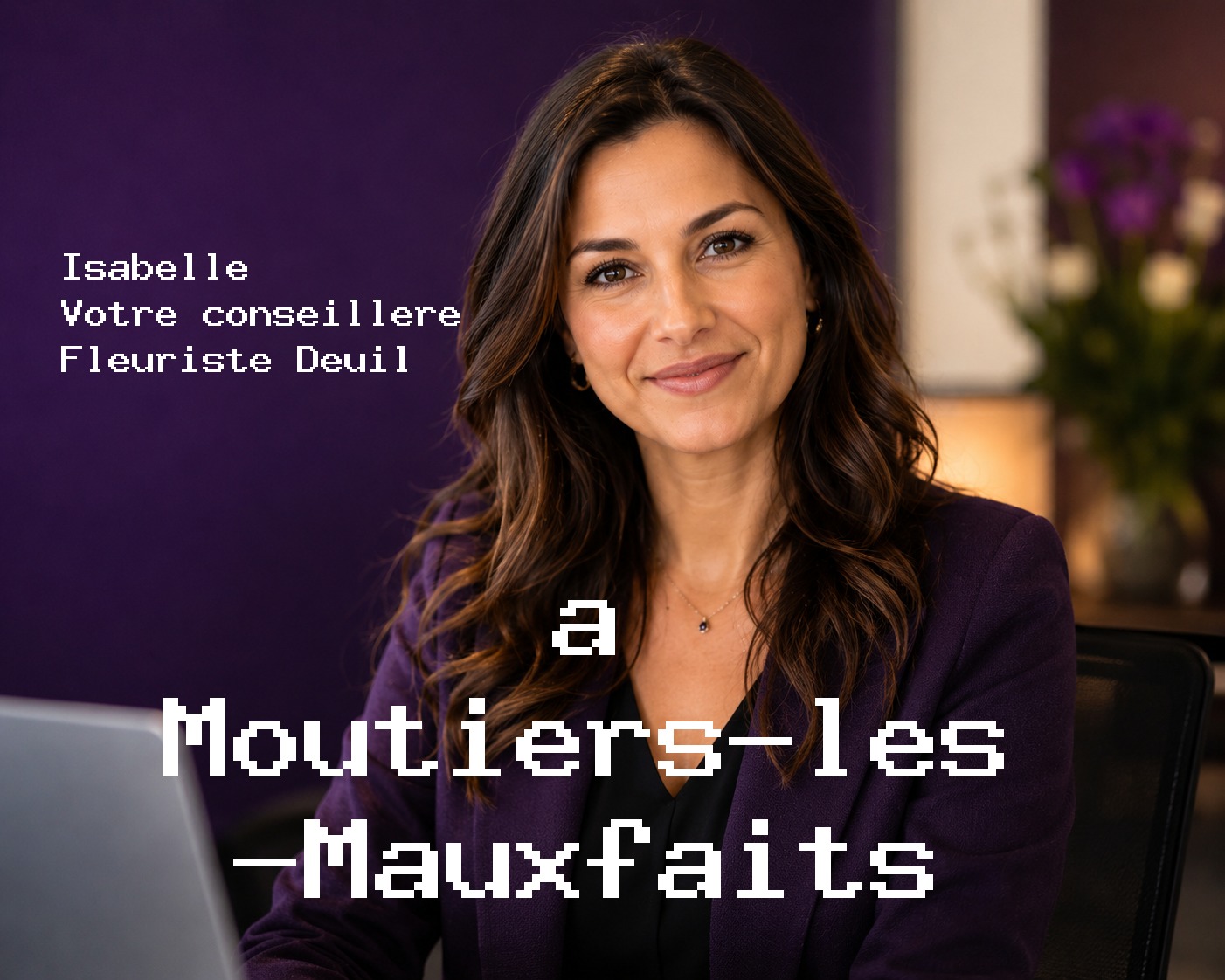 Isabelle, votre conseillère Fleuriste Deuil à Moutiers-les-Mauxfaits