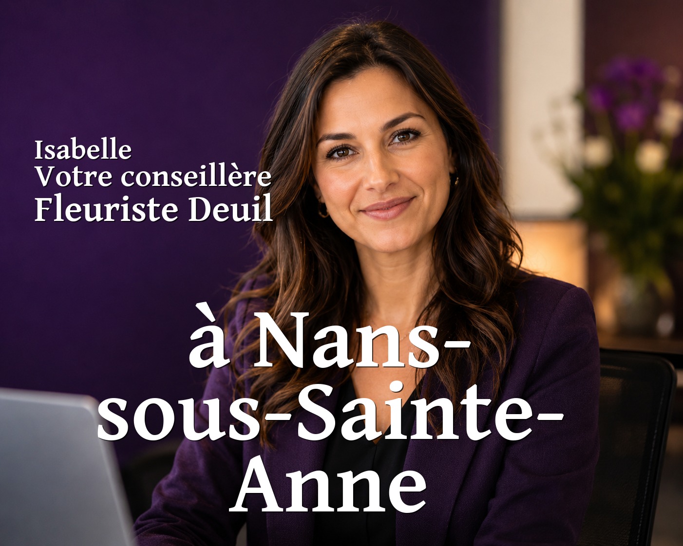Isabelle, votre conseillère Fleuriste Deuil à Nans-sous-Sainte-Anne