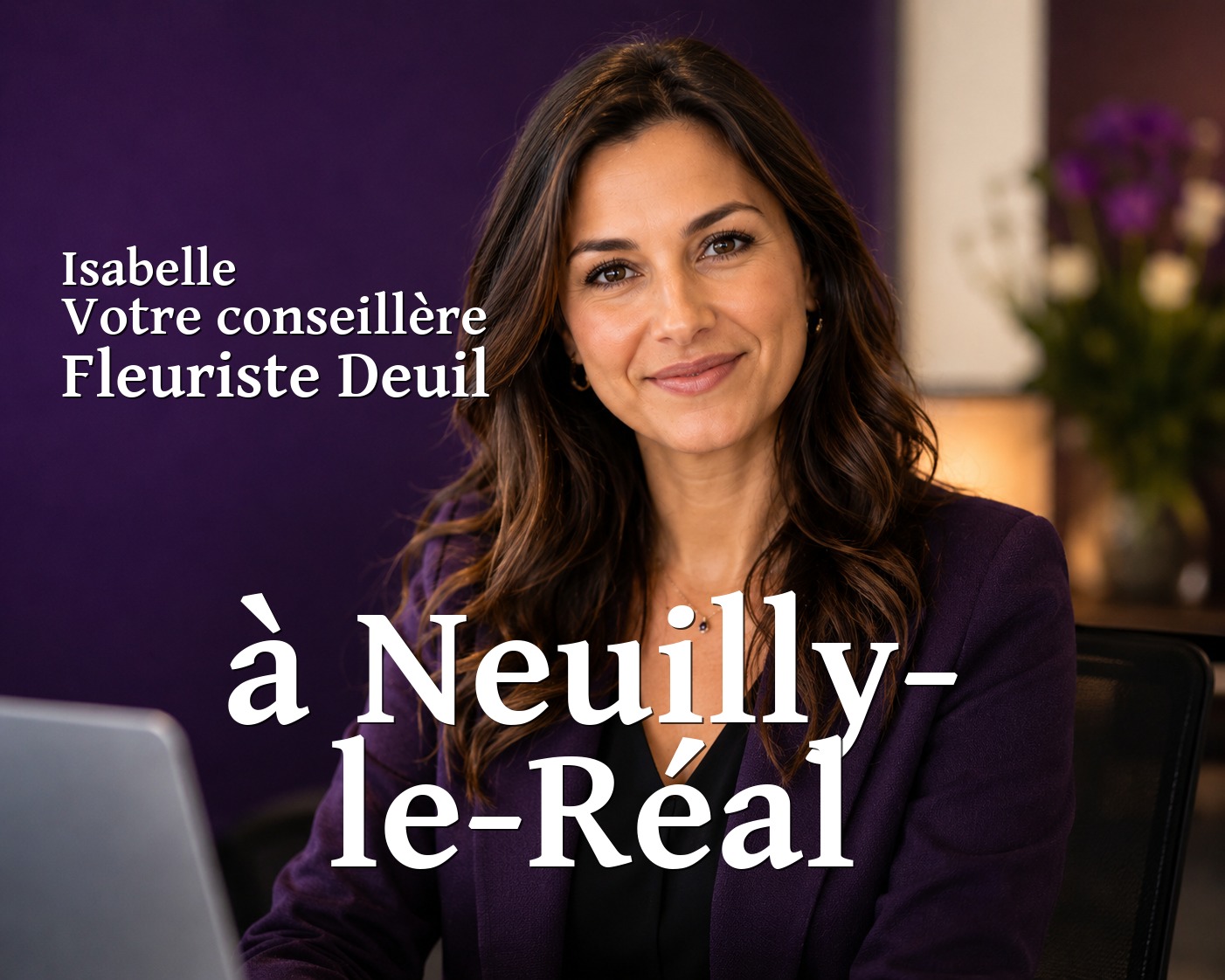 Isabelle, votre conseillère Fleuriste Deuil à Neuilly-le-Réal