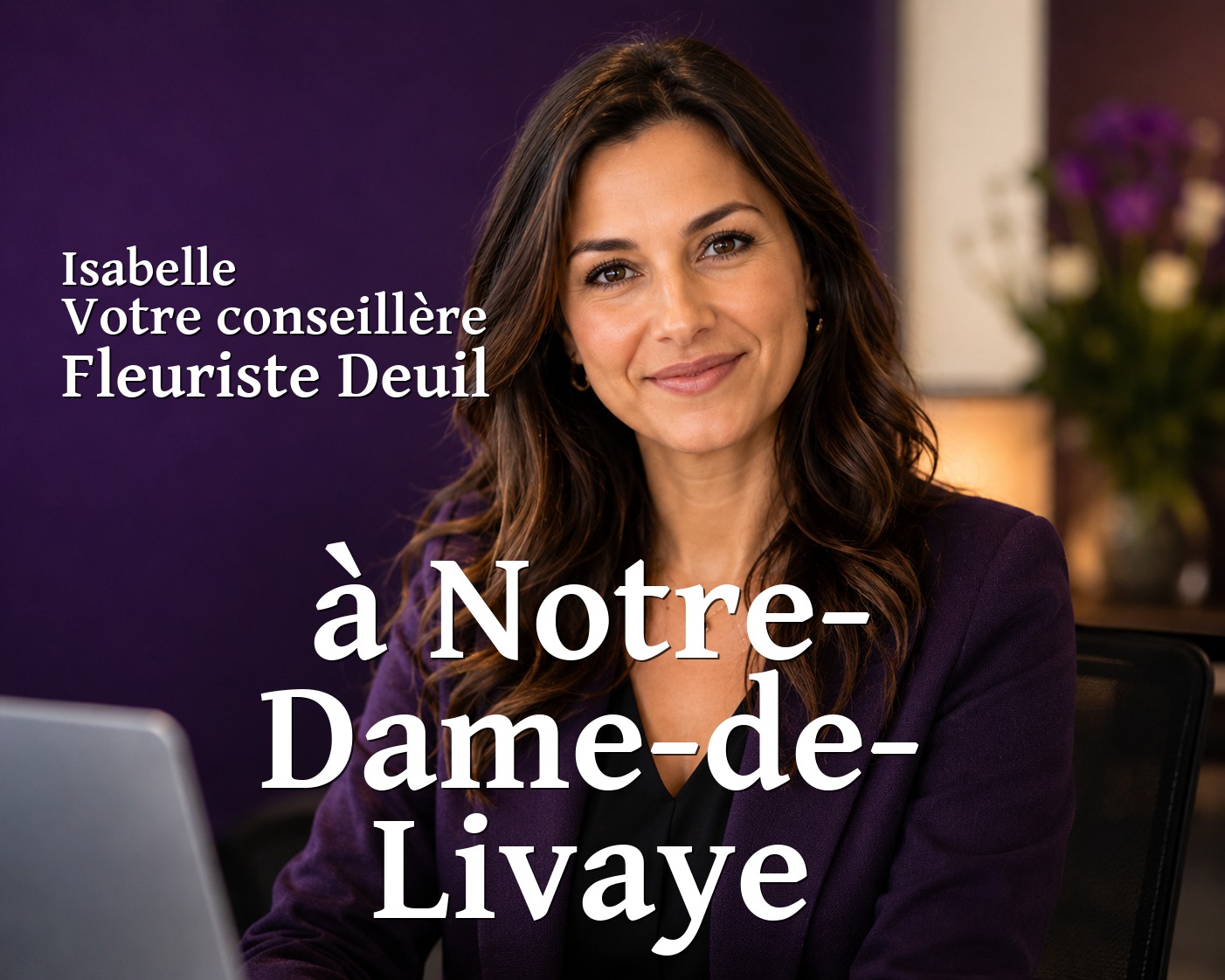 Isabelle, votre conseillère Fleuriste Deuil à Notre-Dame-de-Livaye