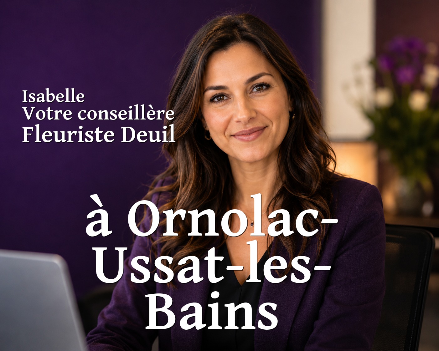Isabelle, votre conseillère Fleuriste Deuil à Ornolac-Ussat-les-Bains