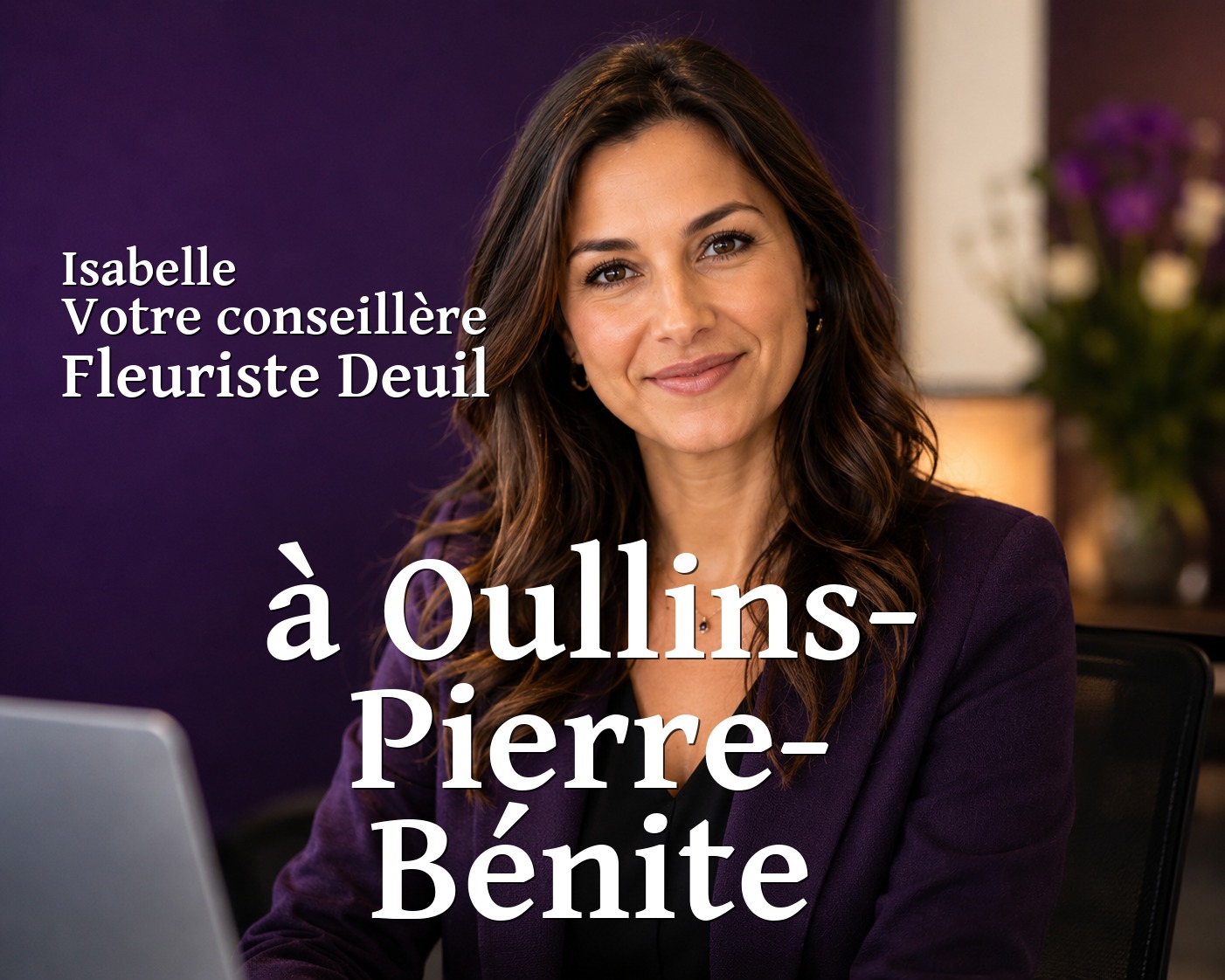 Isabelle, votre conseillère Fleuriste Deuil à Oullins-Pierre-Bénite