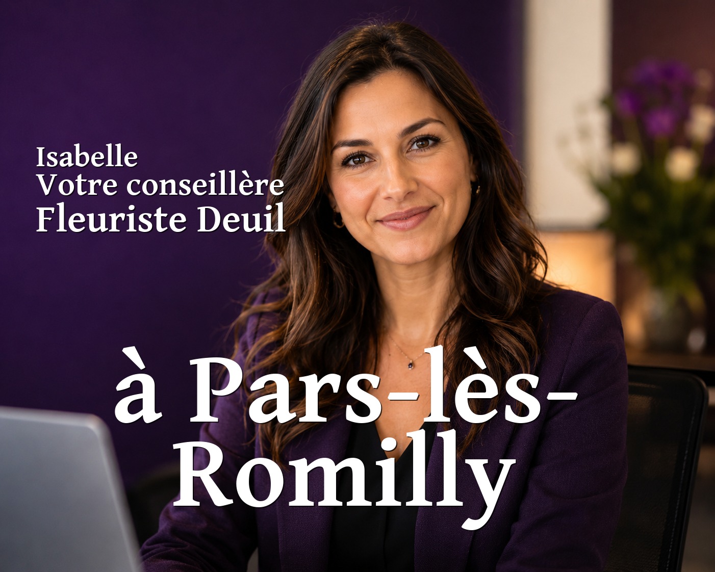 Isabelle, votre conseillère Fleuriste Deuil à Pars-lès-Romilly