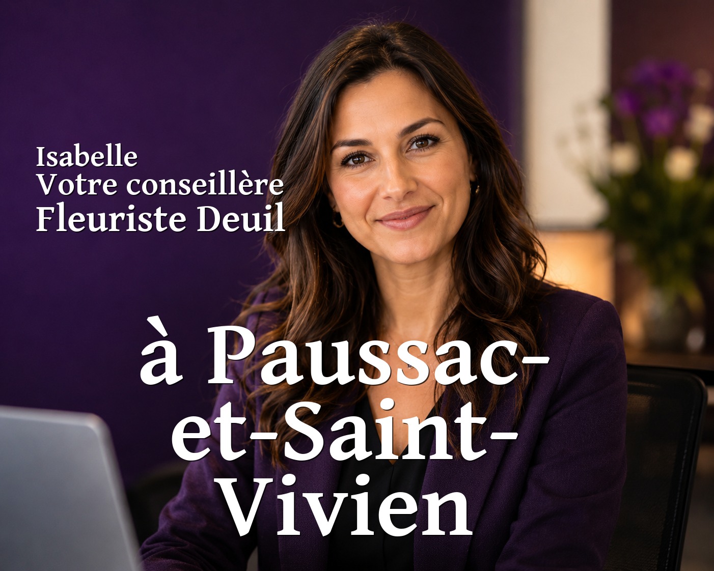 Isabelle, votre conseillère Fleuriste Deuil à Paussac-et-Saint-Vivien