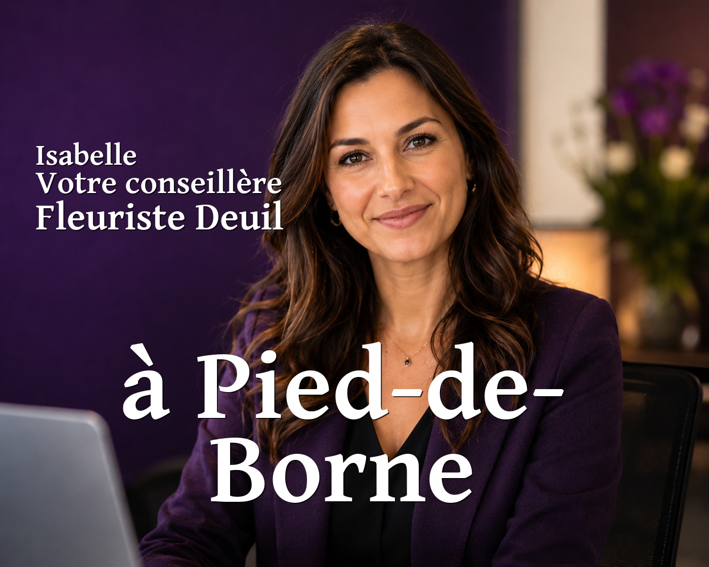 Isabelle, votre conseillère Fleuriste Deuil à Pied-de-Borne