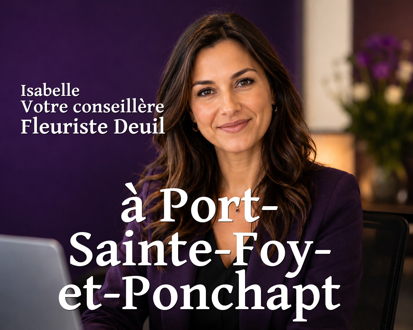 Isabelle, votre conseillère Fleuriste Deuil à Port-Sainte-Foy-et-Ponchapt