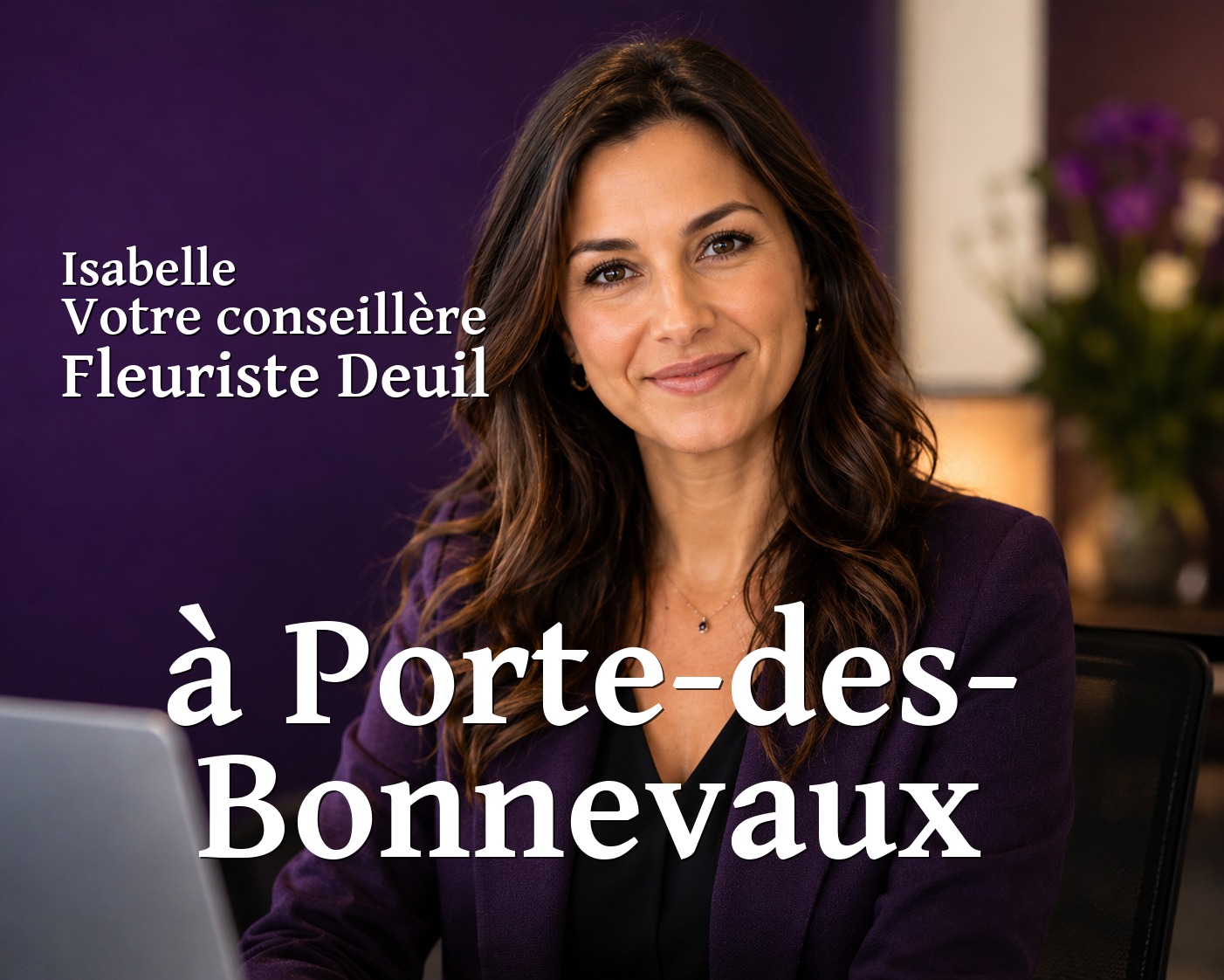 Isabelle, votre conseillère Fleuriste Deuil à Porte-des-Bonnevaux