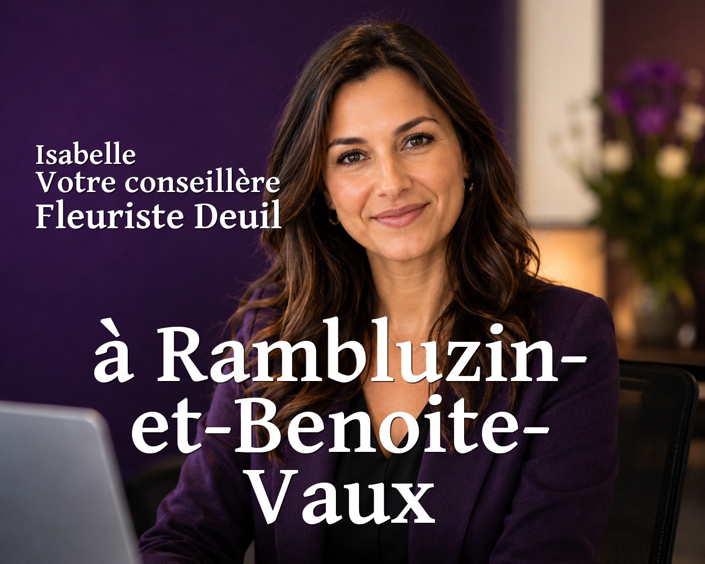 Isabelle, votre conseillère Fleuriste Deuil à Rambluzin-et-Benoite-Vaux