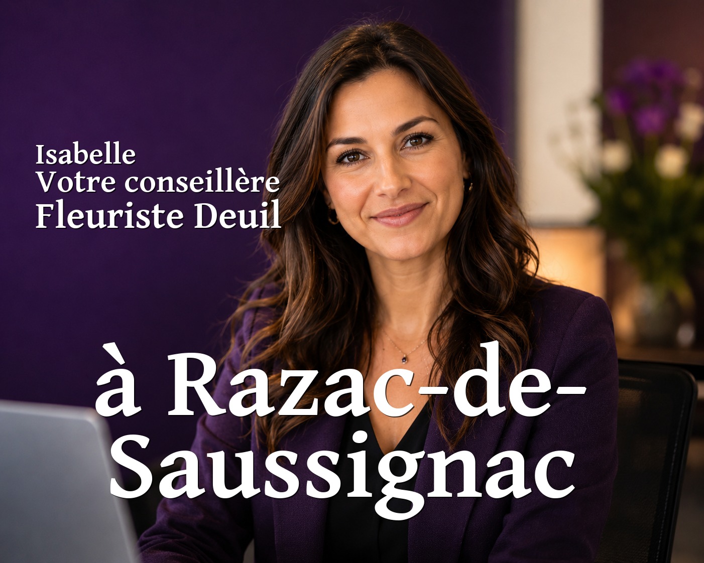 Isabelle, votre conseillère Fleuriste Deuil à Razac-de-Saussignac