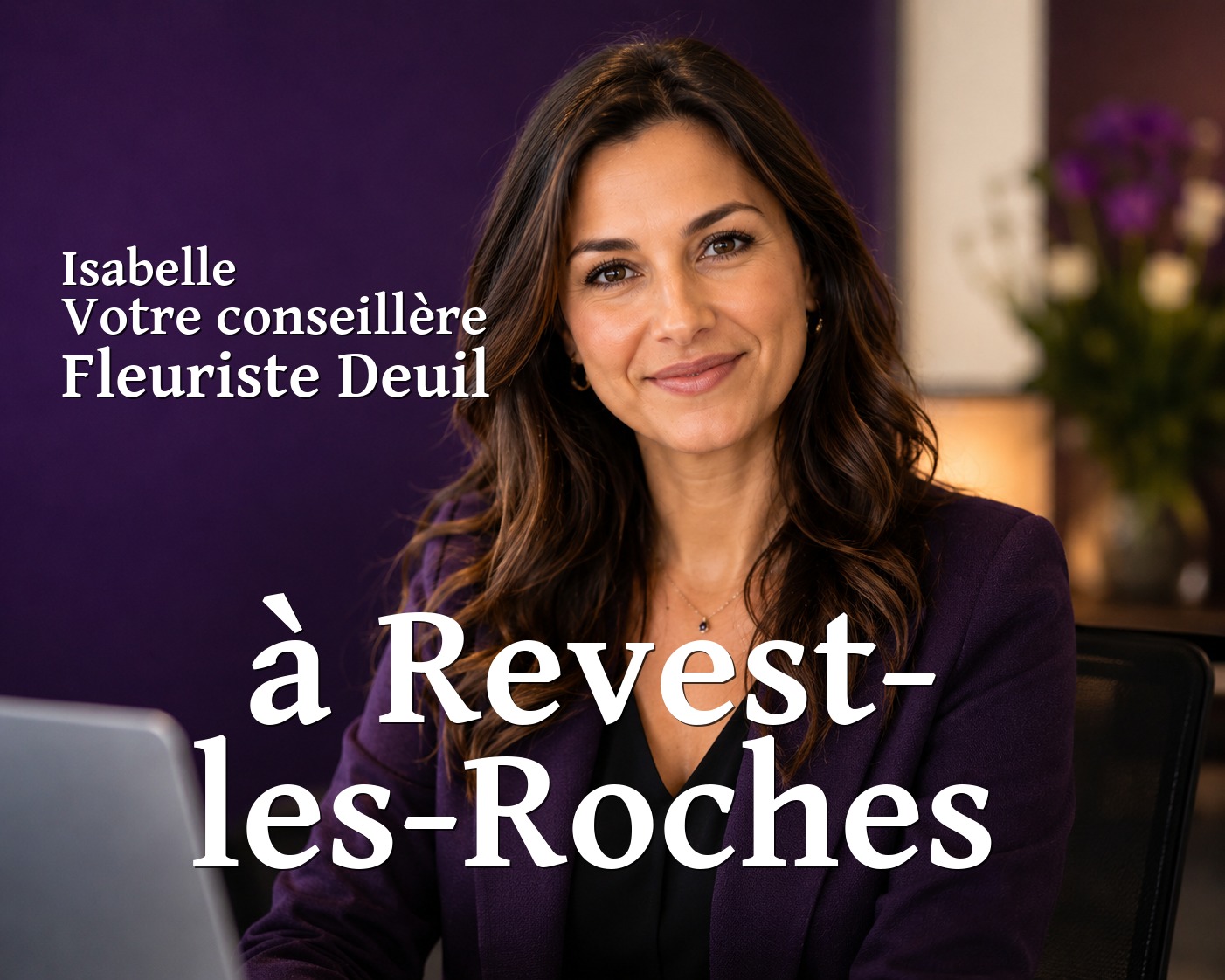Isabelle, votre conseillère Fleuriste Deuil à Revest-les-Roches