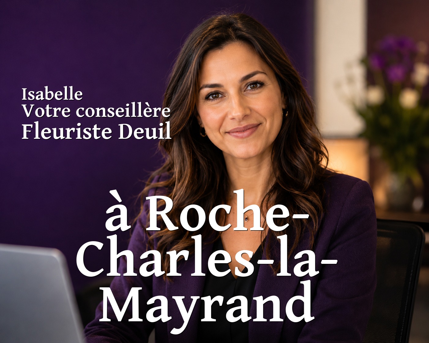 Isabelle, votre conseillère Fleuriste Deuil à Roche-Charles-la-Mayrand