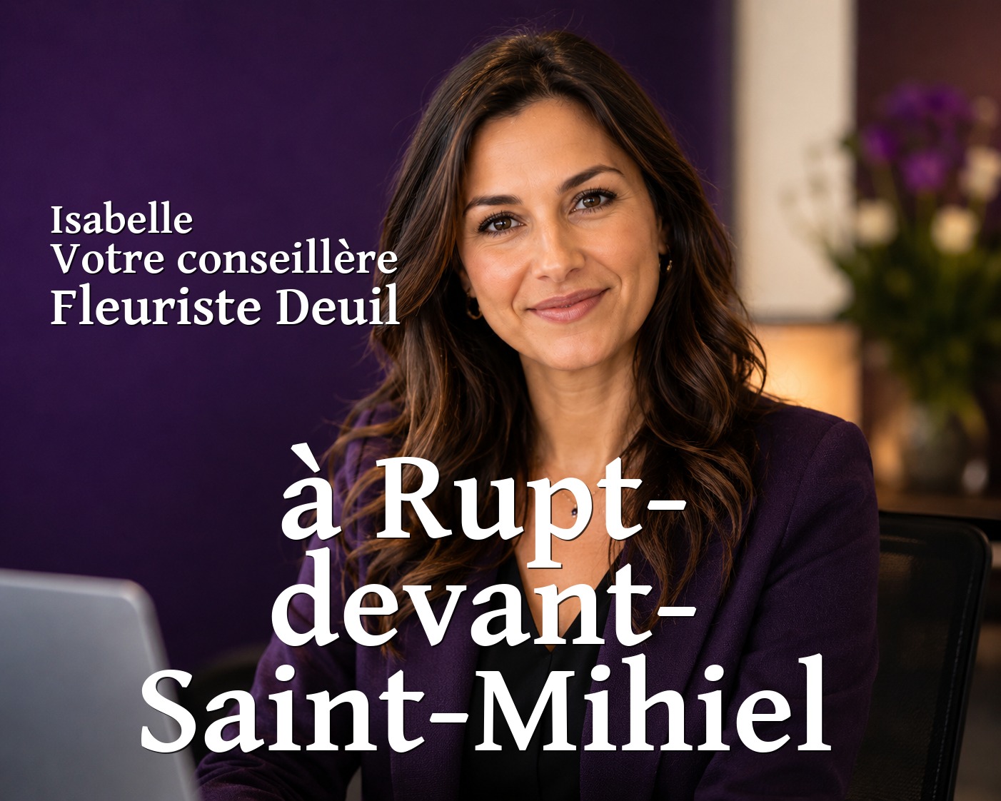 Isabelle, votre conseillère Fleuriste Deuil à Rupt-devant-Saint-Mihiel