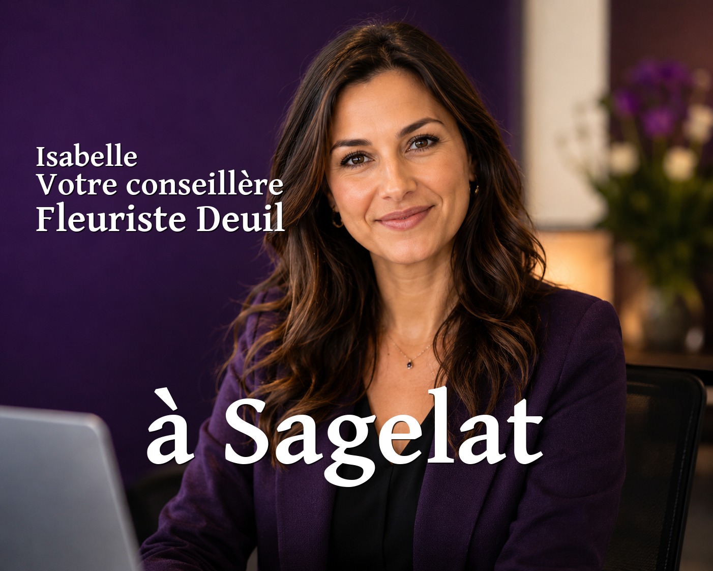 Isabelle, votre conseillère Fleuriste Deuil à Sagelat
