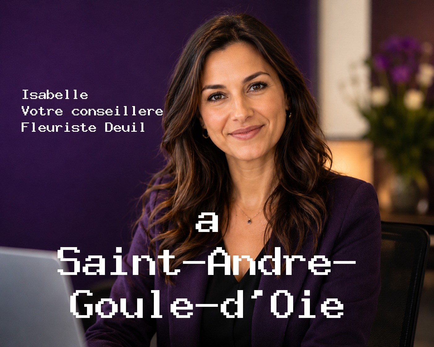 Isabelle, votre conseillère Fleuriste Deuil à Saint-André-Goule-d'Oie