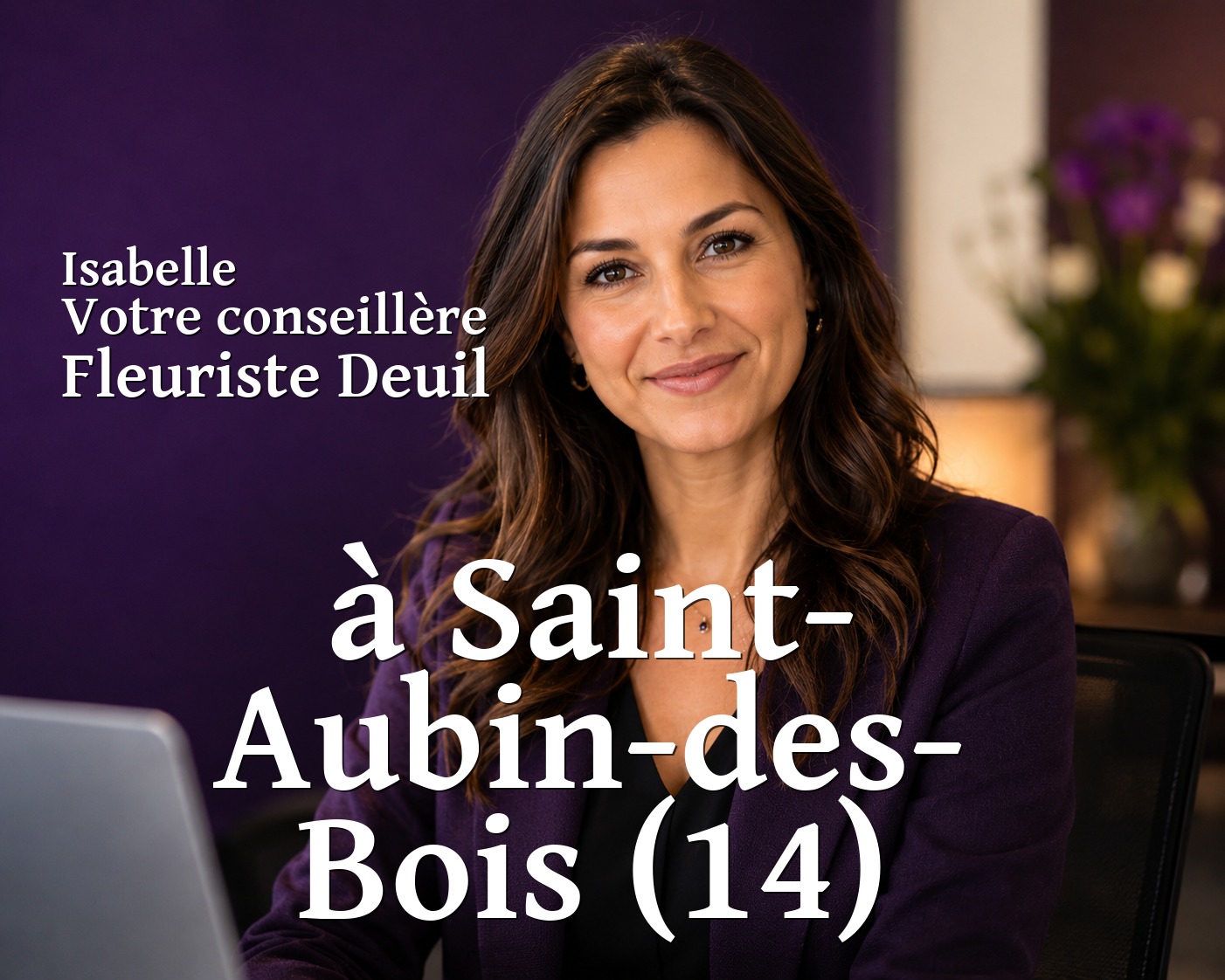 Isabelle, votre conseillère Fleuriste Deuil à Saint-Aubin-des-Bois (14)