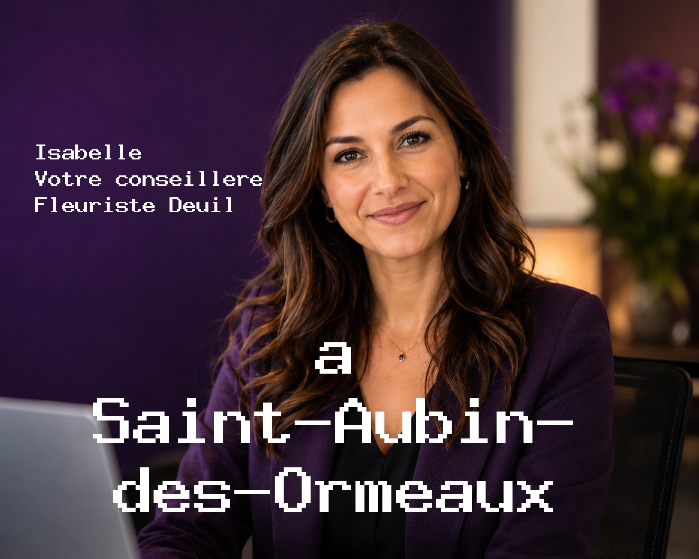 Isabelle, votre conseillère Fleuriste Deuil à Saint-Aubin-des-Ormeaux