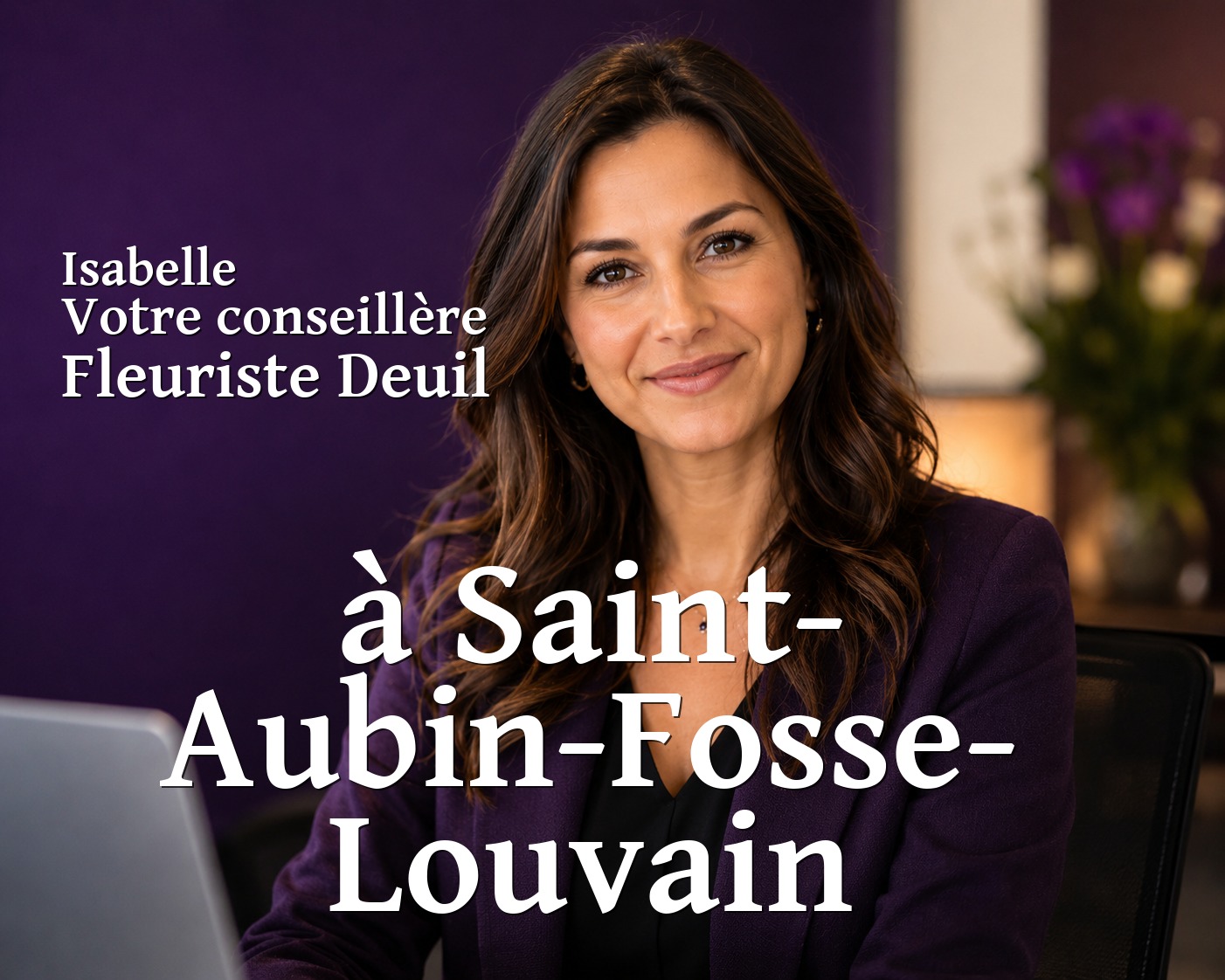 Isabelle, votre conseillère Fleuriste Deuil à Saint-Aubin-Fosse-Louvain
