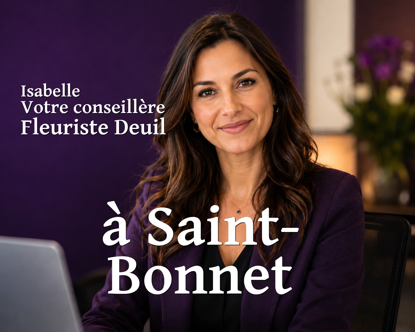 Isabelle, votre conseillère Fleuriste Deuil à Saint-Bonnet