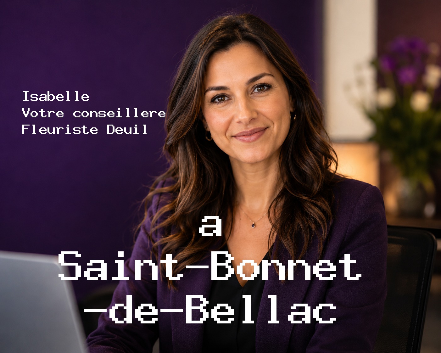 Isabelle, votre conseillère Fleuriste Deuil à Saint-Bonnet-de-Bellac