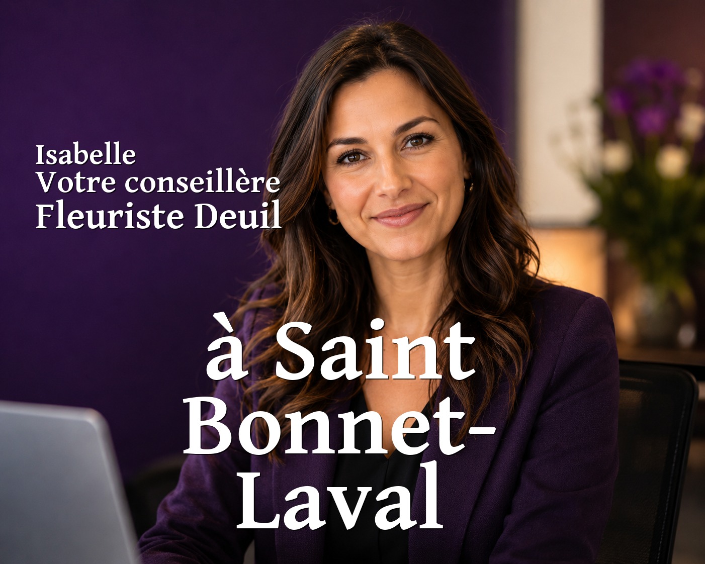Isabelle, votre conseillère Fleuriste Deuil à Saint Bonnet-Laval