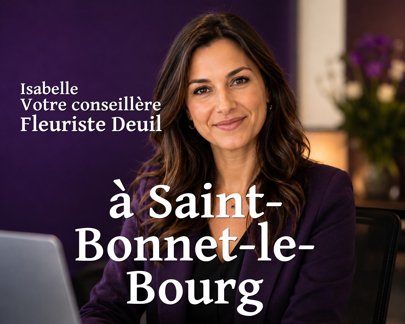 Isabelle, votre conseillère Fleuriste Deuil à Saint-Bonnet-le-Bourg