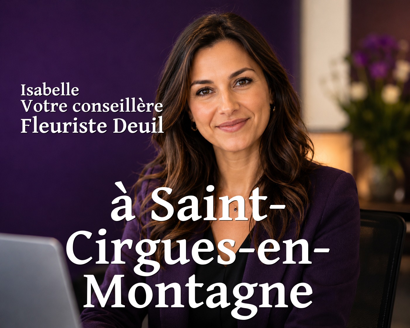 Isabelle, votre conseillère Fleuriste Deuil à Saint-Cirgues-en-Montagne