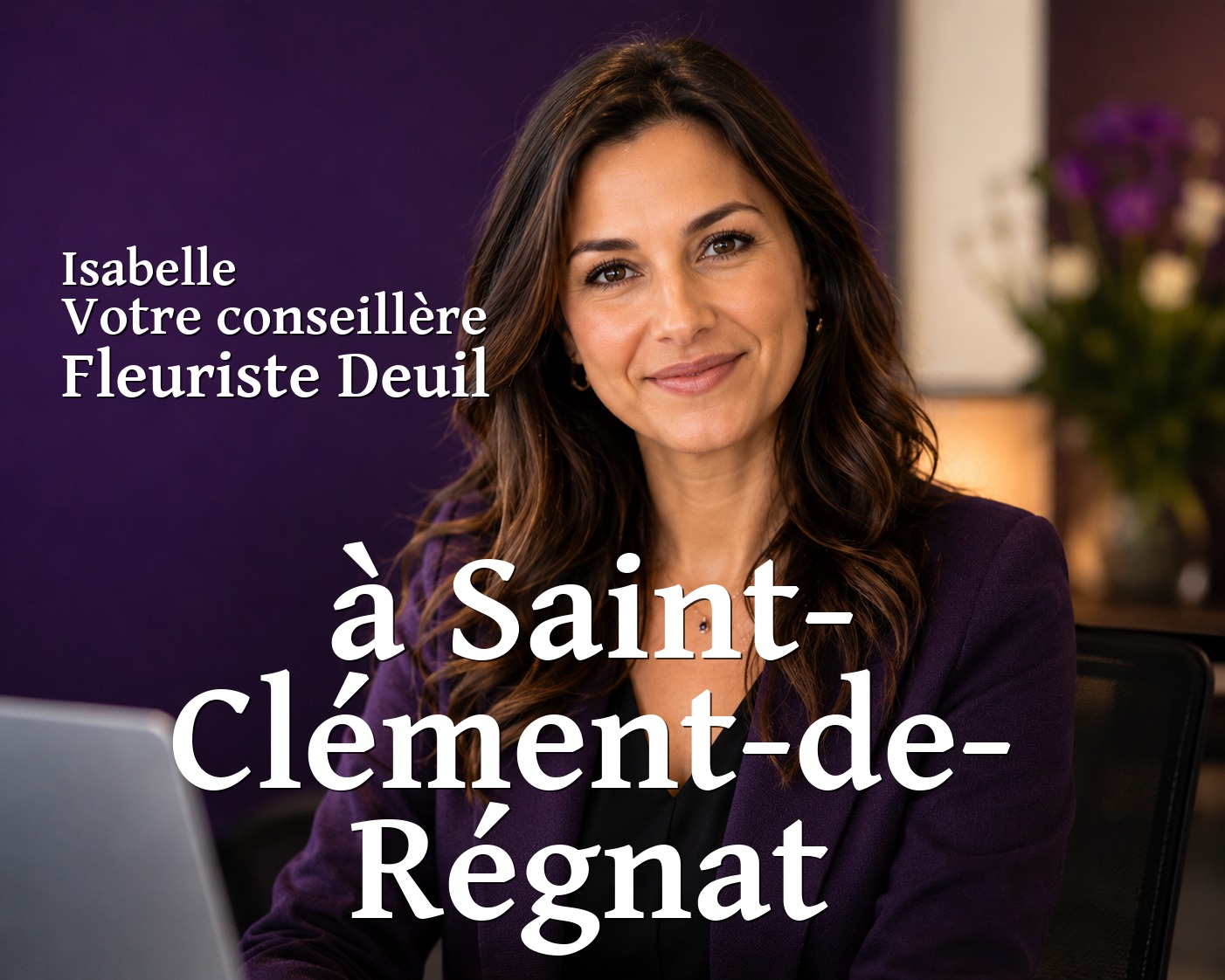 Isabelle, votre conseillère Fleuriste Deuil à Saint-Clément-de-Régnat