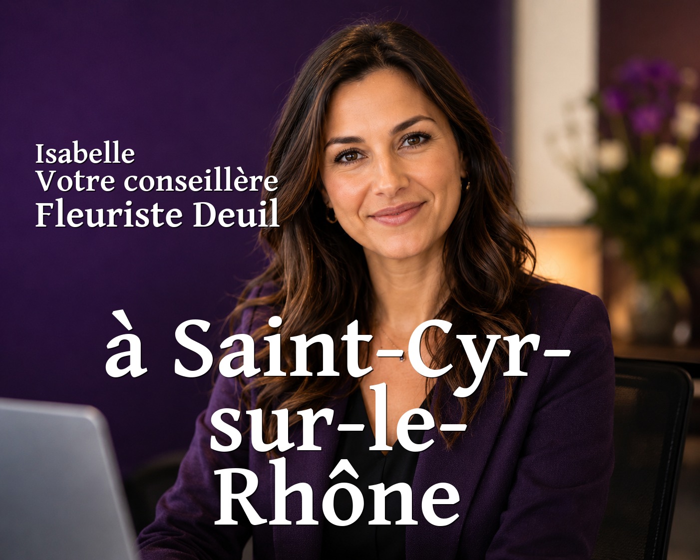 Isabelle, votre conseillère Fleuriste Deuil à Saint-Cyr-sur-le-Rhône