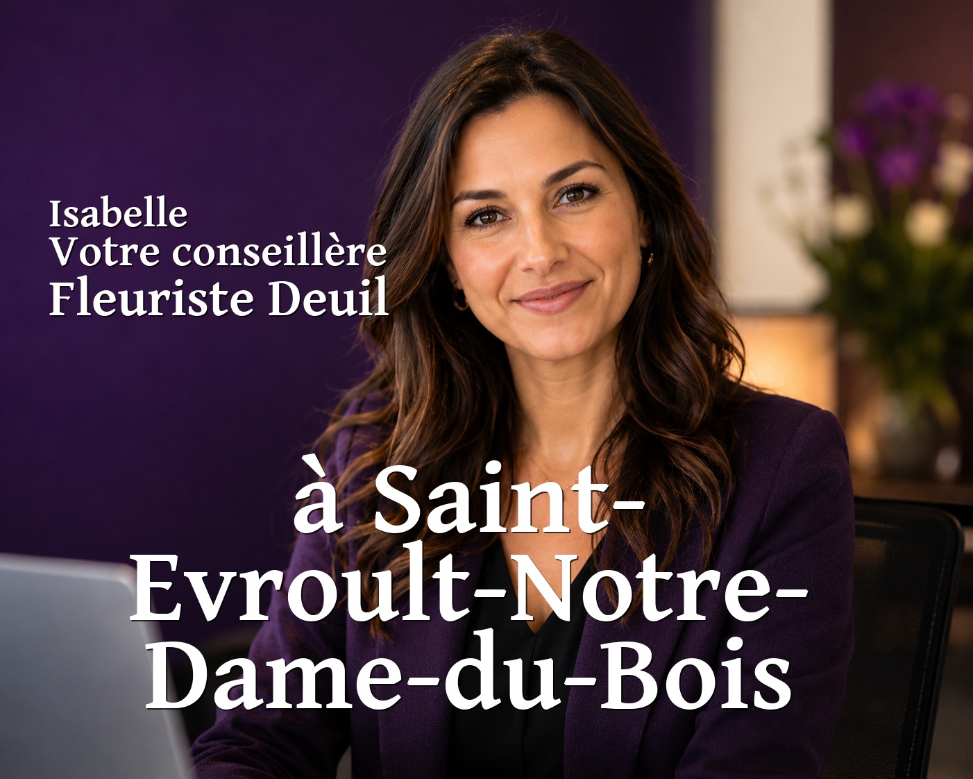 Isabelle, votre conseillère Fleuriste Deuil à Saint-Evroult-Notre-Dame-du-Bois