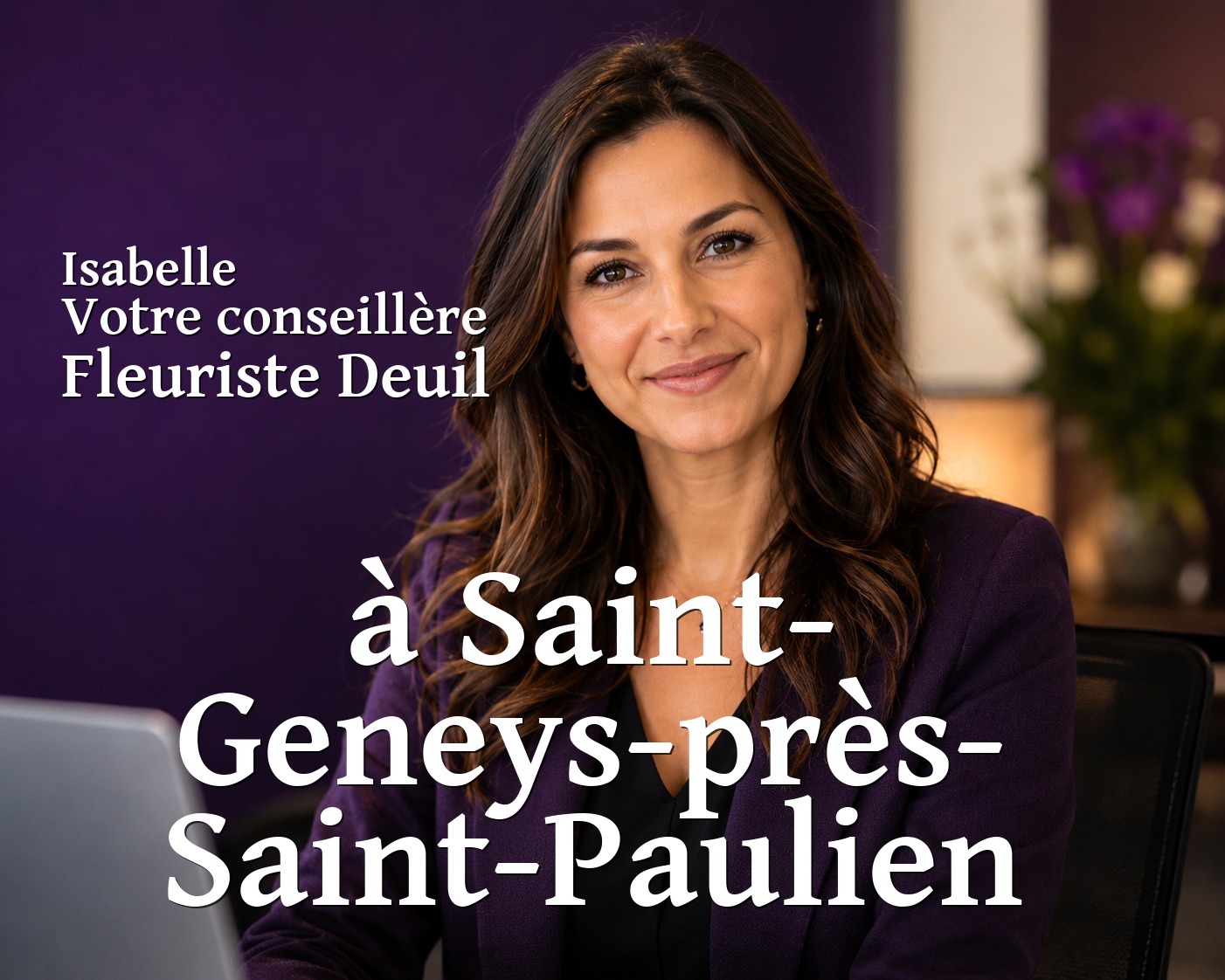 Isabelle, votre conseillère Fleuriste Deuil à Saint-Geneys-près-Saint-Paulien