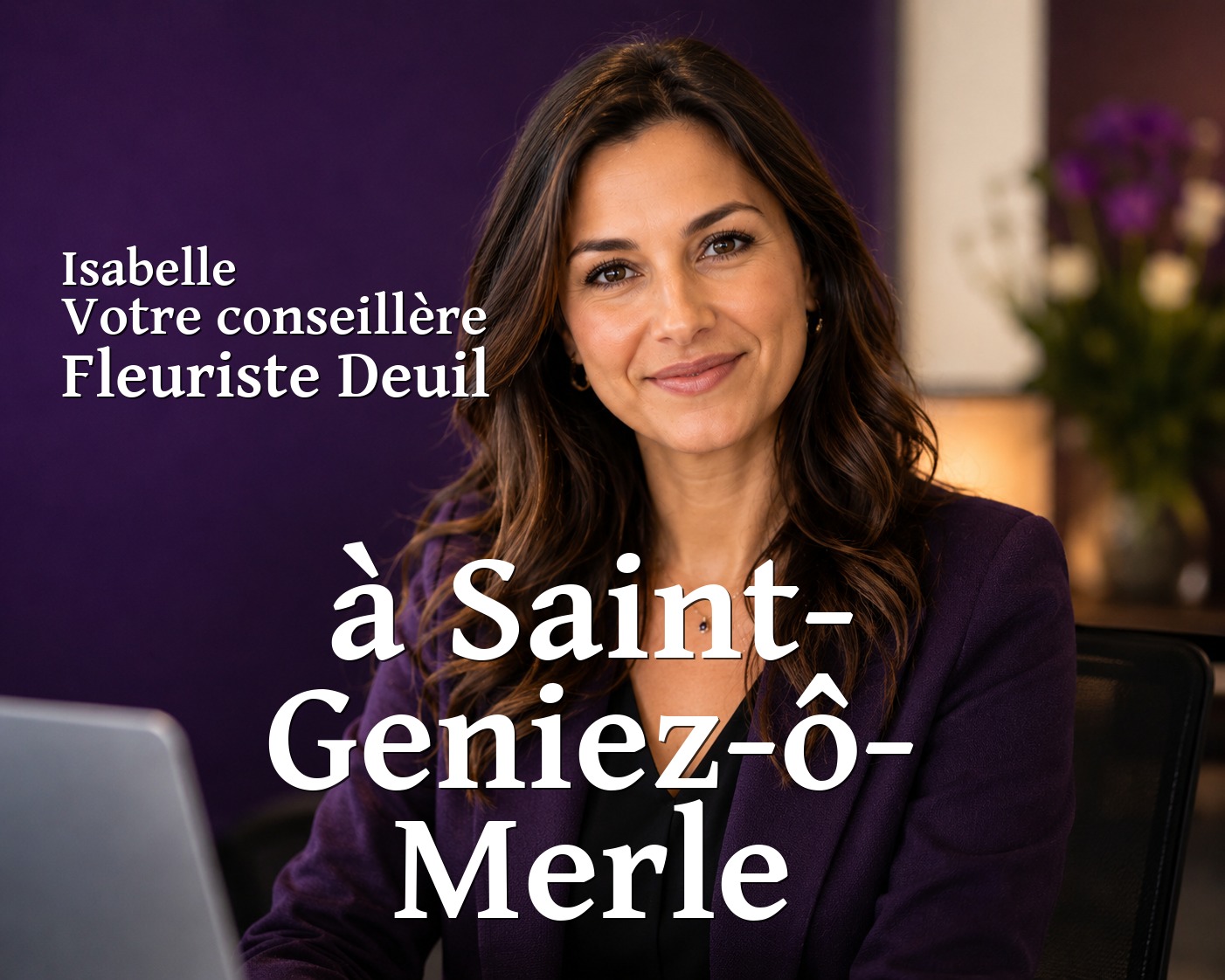 Isabelle, votre conseillère Fleuriste Deuil à Saint-Geniez-ô-Merle