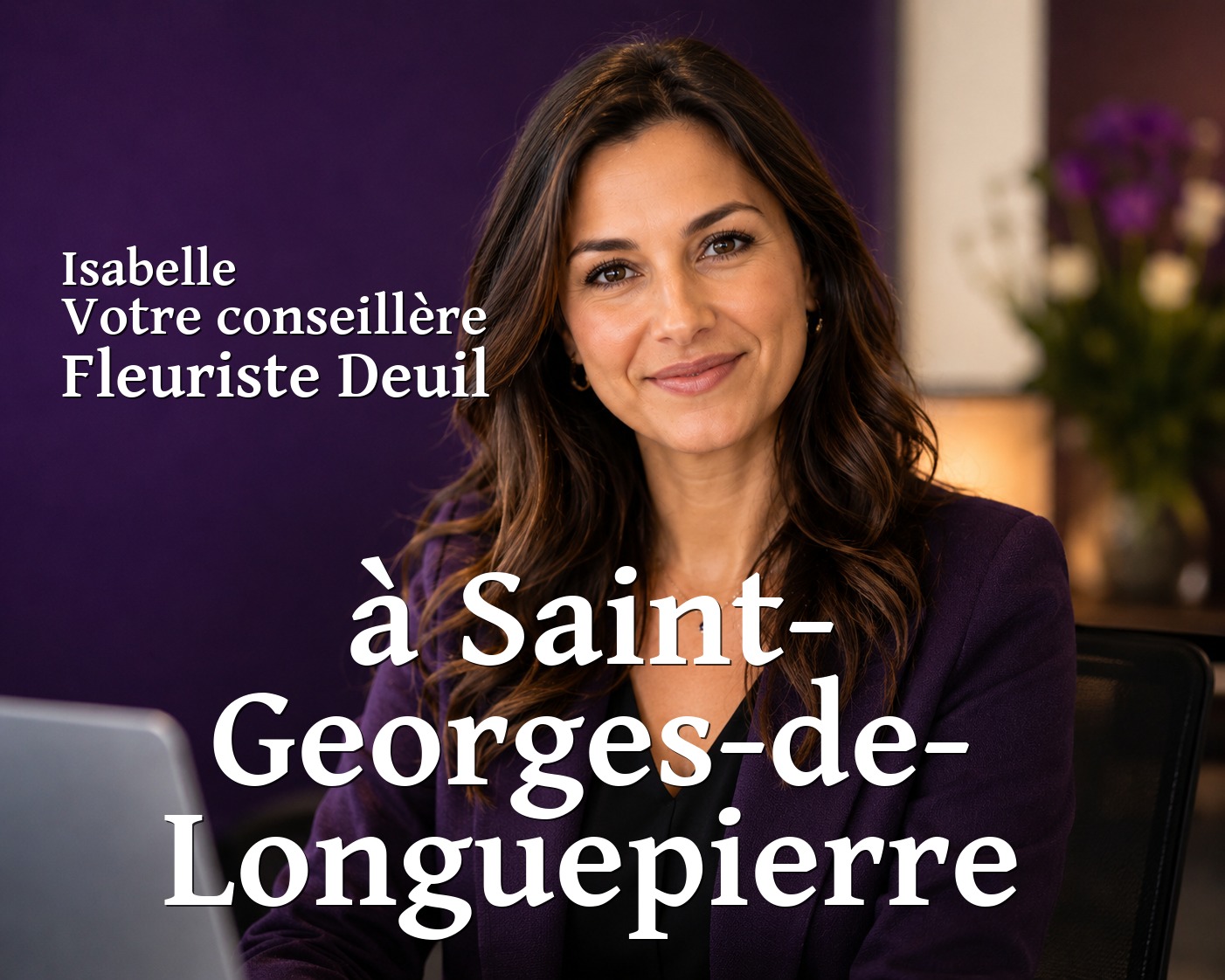 Isabelle, votre conseillère Fleuriste Deuil à Saint-Georges-de-Longuepierre