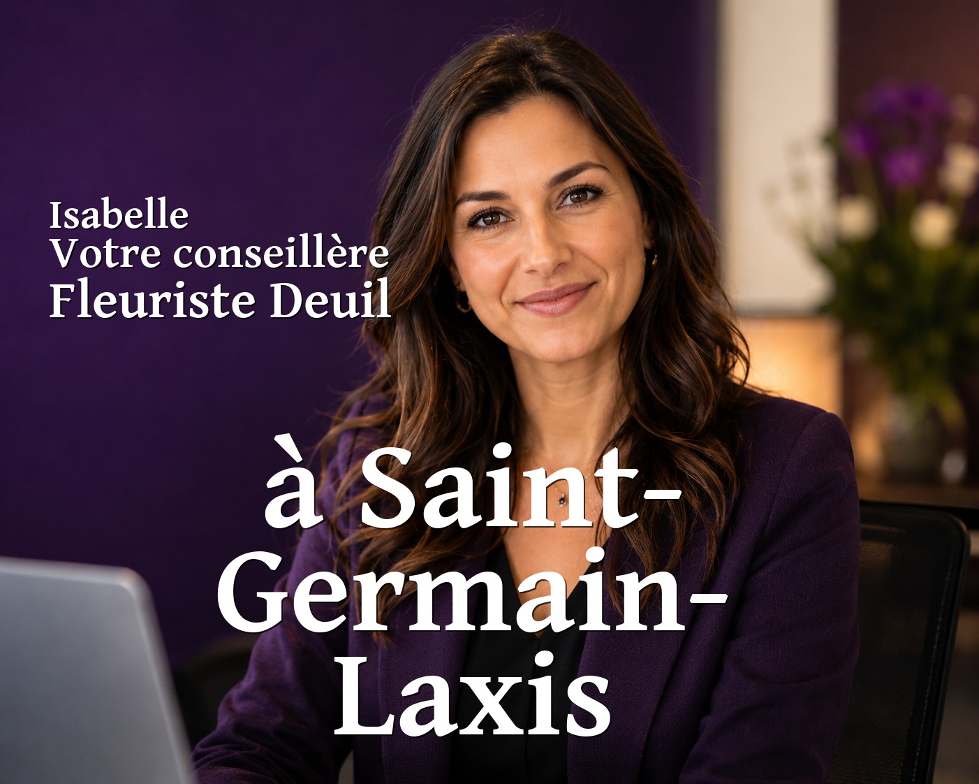 Isabelle, votre conseillère Fleuriste Deuil à Saint-Germain-Laxis