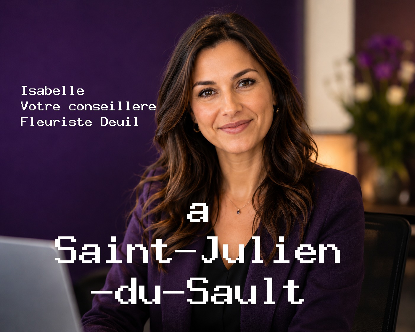 Isabelle, votre conseillère Fleuriste Deuil à Saint-Julien-du-Sault