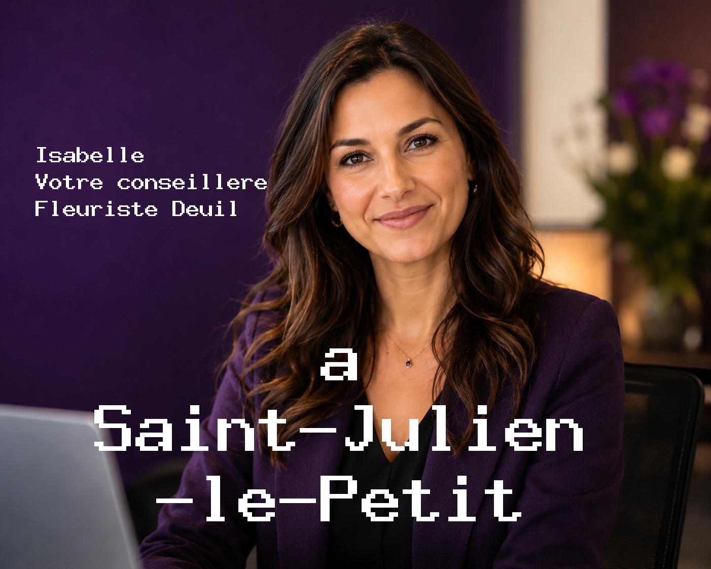 Isabelle, votre conseillère Fleuriste Deuil à Saint-Julien-le-Petit